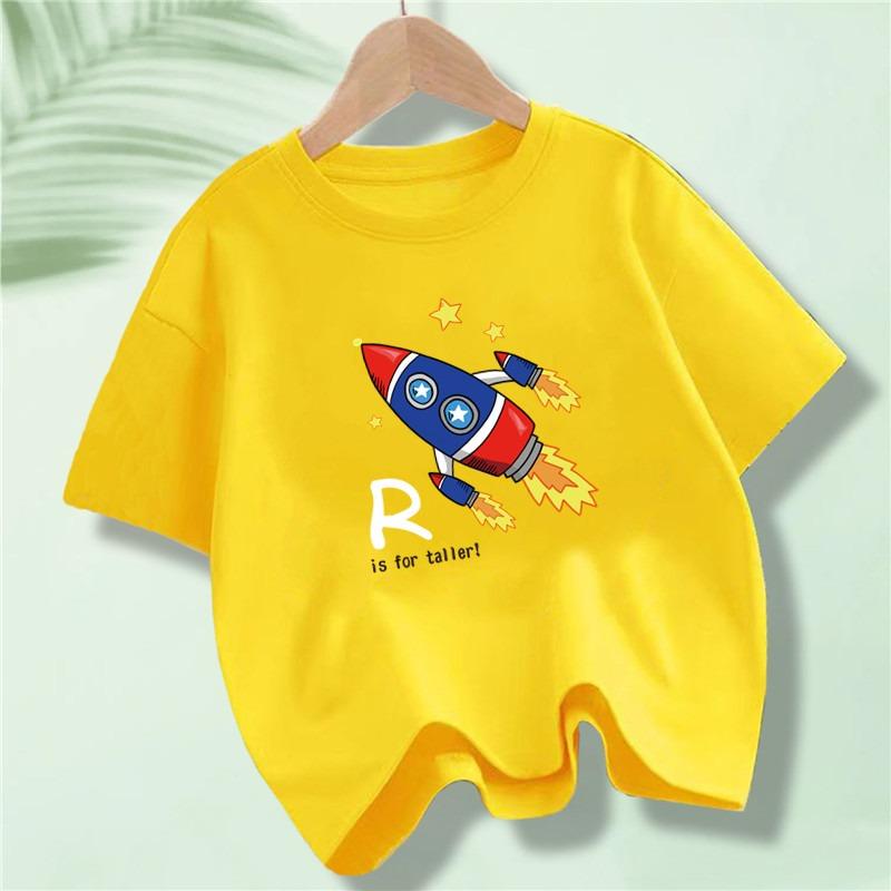 Summer Spring Kids I Hate Morning Cat Printed T Shirts Kids Children's T-shirt Boys Girls Casual Top Tee