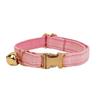 Plaid Series Engravable Pet Collar with Bell - For Cats & Dogs