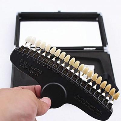 NSKI 20 barevný 3D vzorník pro bělení zubů, barevný komparátor se zrcátkem pro profesionální materiál pro bělení zubů studeným světlem