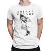 Ariana Grande Sängerin Poster T-Shirts für Herren Fantastisches 100% Baumwoll-T-Shirt Rundhals Kurzarm-T-Shirt Klassische Kleidung