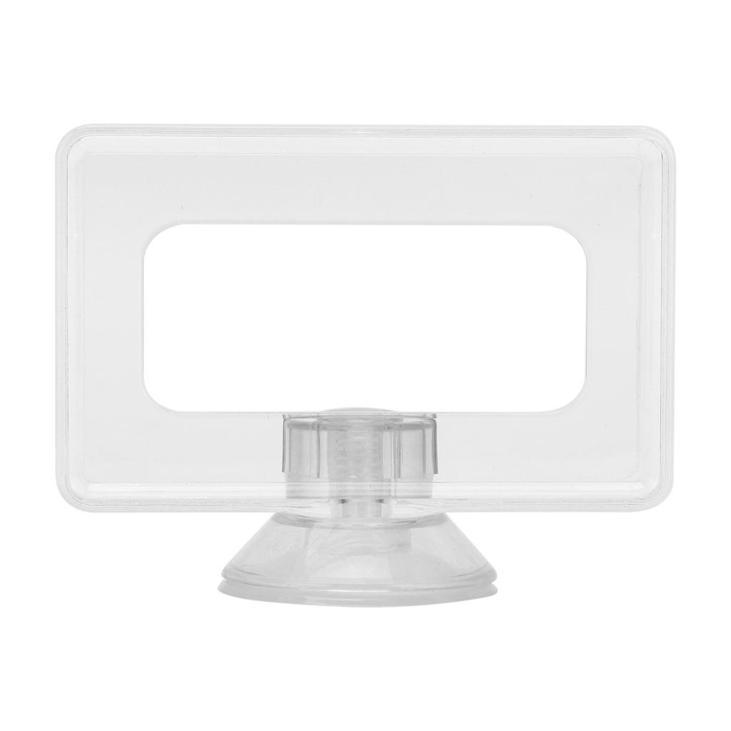 Fish Food Feeding Ring Antifloating Transparent Acrylic Fish Ring Feeder Aquarium for Fish(S 6x10x4cm )