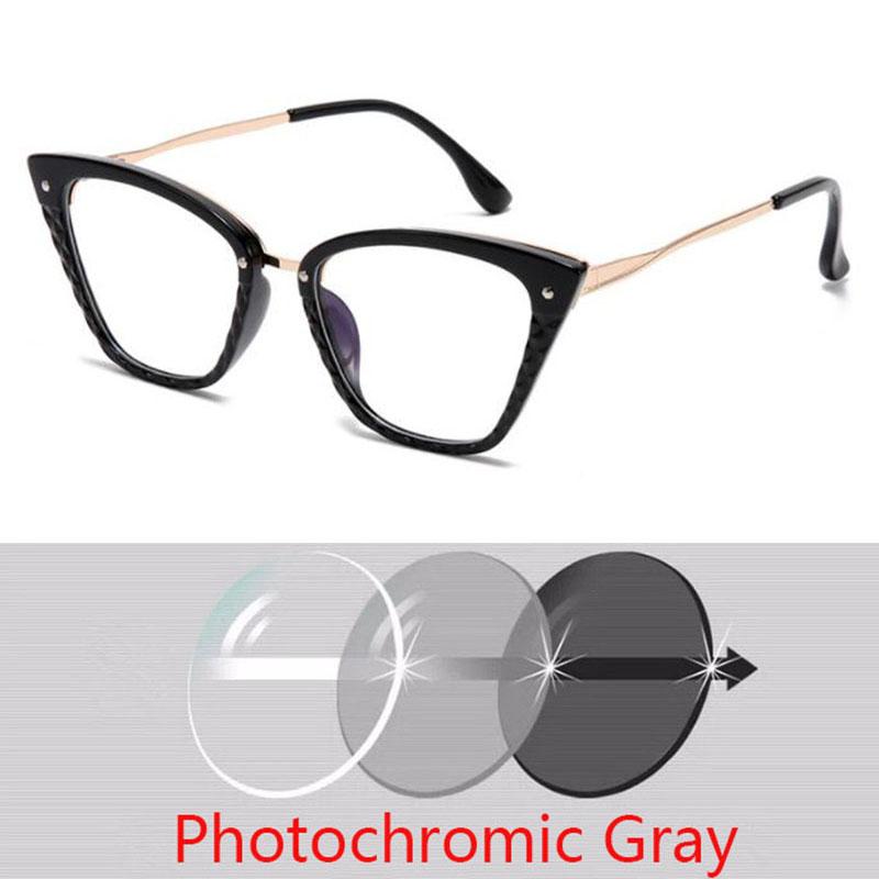 Damskie Okulary Korekcyjne Vintage Trapezoidalne Kryształowe Okulary do Myopii Soczewki Minus -1.0 -1.5 -2.0 Do -6.0