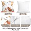 Eid Al-Adha Flowers And Animals Cushions Pillowcase Polyester Cushion Cover Throw Pillow Pillowcover Home Car Sofa Decor