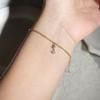 Classic Pave Zirconia A-Z Letter Bracelet Women Fashion 26 Initials Stainless Steel Chain Charm Bracelet For Women Jewelry Gift