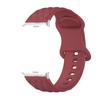 Compatible with Redmi Watch 4/5: Rhombus Pattern Silicone Strap with Metal Butterfly Buckle (20mm)