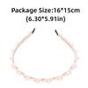 Fashionable Faux Pearl Headband Comfortable Wedding Headband Party Hairband  For Women