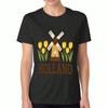 Urlaubswichtel Damen Baumwoll-T-Shirt, Reine Baumwolle Premium-Druck, Langlebig, Lässig Und Modisch. Neujahrsfeier-T-Shirt mit festlichen Zwergen Gr