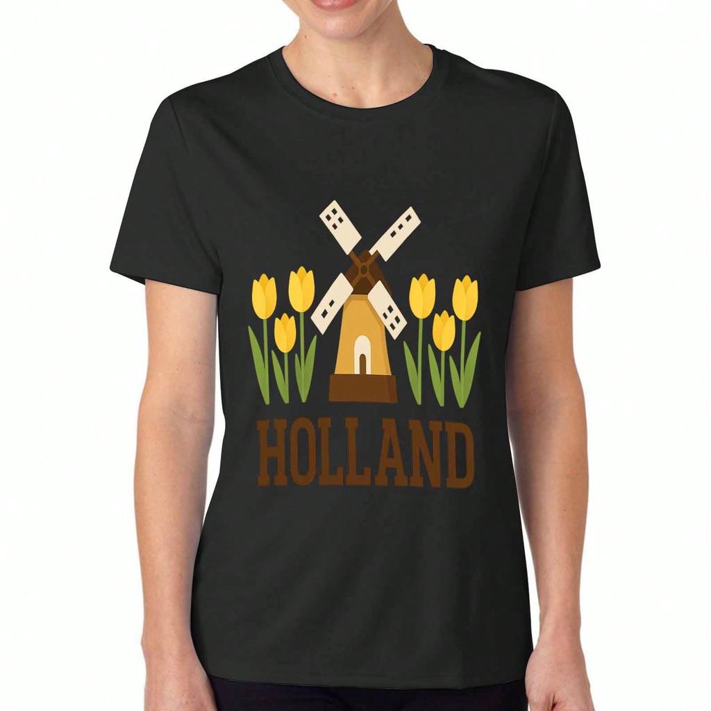 Urlaubswichtel Damen Baumwoll-T-Shirt, Reine Baumwolle Premium-Druck, Langlebig, Lässig Und Modisch. Neujahrsfeier-T-Shirt mit festlichen Zwergen Gr