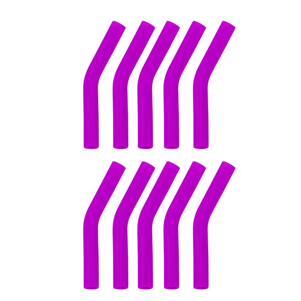 10Pcs/set Soft Silicone Straw Covers Metal Straws Tips Covers Fit for 8MM Wide Reusable Stainless Steel Straw Nozzles