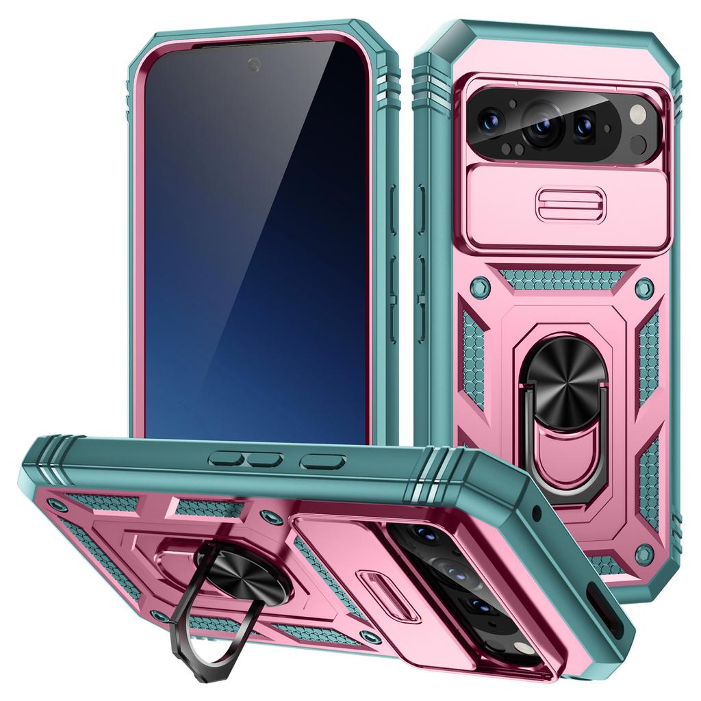 For Google Pixel 9/Pixel 9 Pro Case Camshield Rotary Kickstand TPU+PC Phone Cover