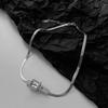 Stainless Steel Belt Buckle Collarbone Chain Necklace for Women Sexy Fashion Hip Hop Snake Bone Neck Chain Choker Collar