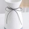 1pc Multicolor Ceramic Vase with Rope Design White Grey Flower Vase Home Decoration Flower Container Pot