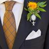 Charme-Broche Aile d'Ange Bleu Quelque Chose de Bleu pour Bouquet de Mariage Boutonnière Charme Photo Broche Cadeaux Souvenir de Mariage