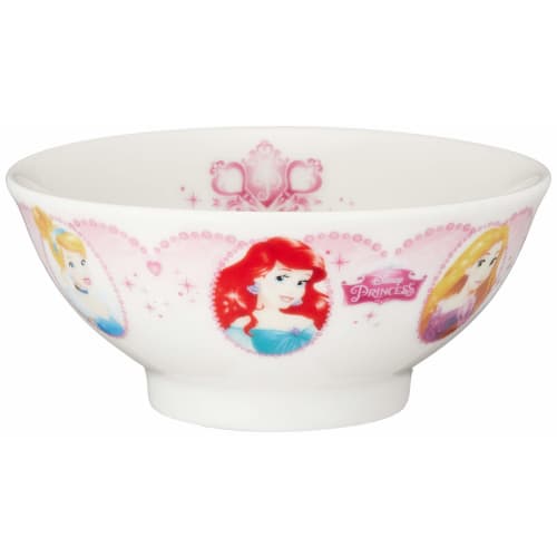 New Disney Princess Children's Rice Bowl, 10.5cm Diameter, White, 114112