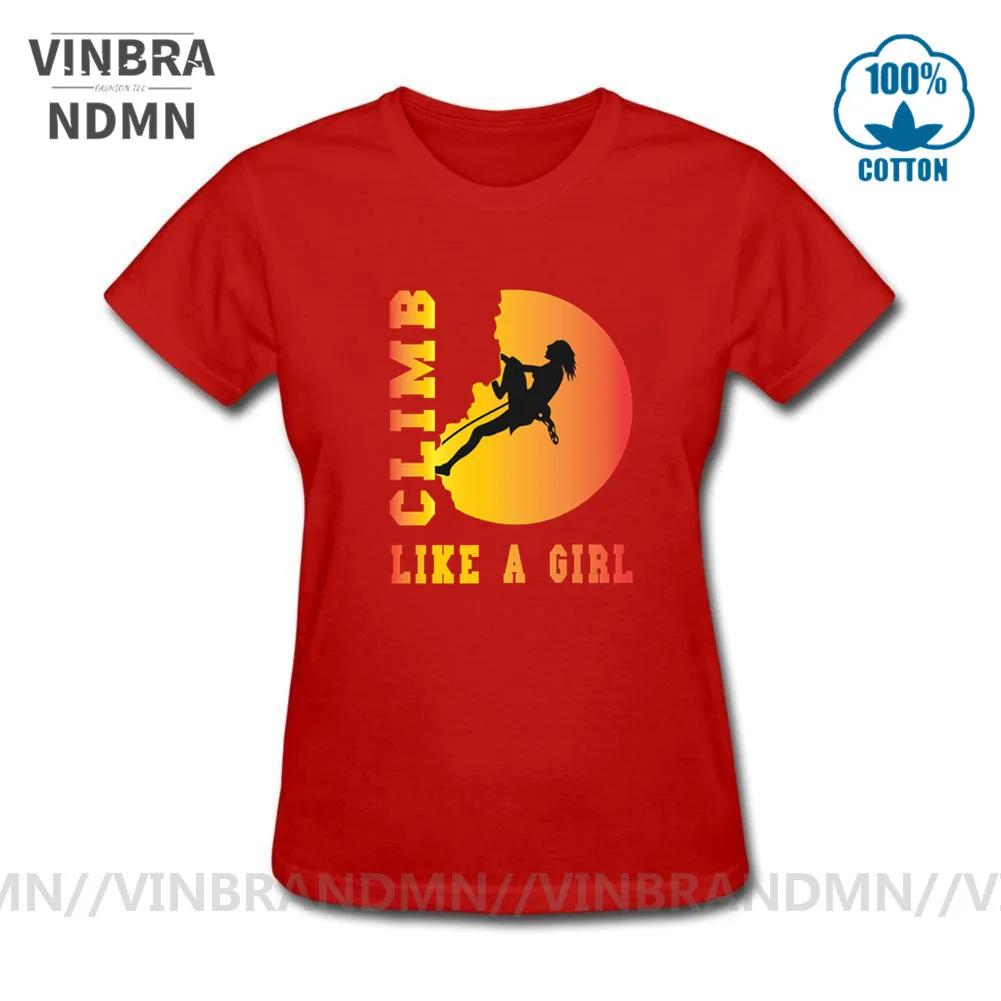 Vintage Rock Climbing T Shirt Unisex Mountain Climber Tshirt Climb Like A Girl Tshirt Slim Fitness Rock Climb Tee Shirt Camiseta