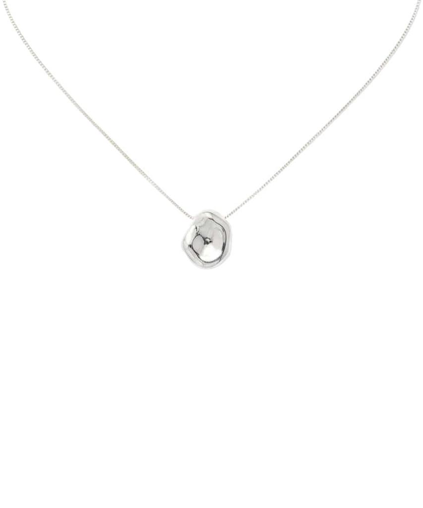 Alleun Silver 925 Asymmetrical Natural Pendant Chain Necklace