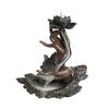 Creative Lotus Backflow Incense Holder Zen Feng Shui Hand Sculpture Aromatherapy Burner Home Decor for Office Living Room