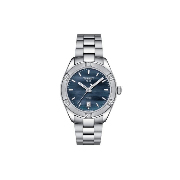 

TISSOT PR100 Collection Quartz Movement Calendar Women s Watch 36mm Blue Dial T101.910.11.121.00 T101.910.11.121.00 Blue Dial