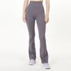 Adidas Solid Color High Waist Slim Fit Flared Fitness Pants Women Pants Gray HK6547