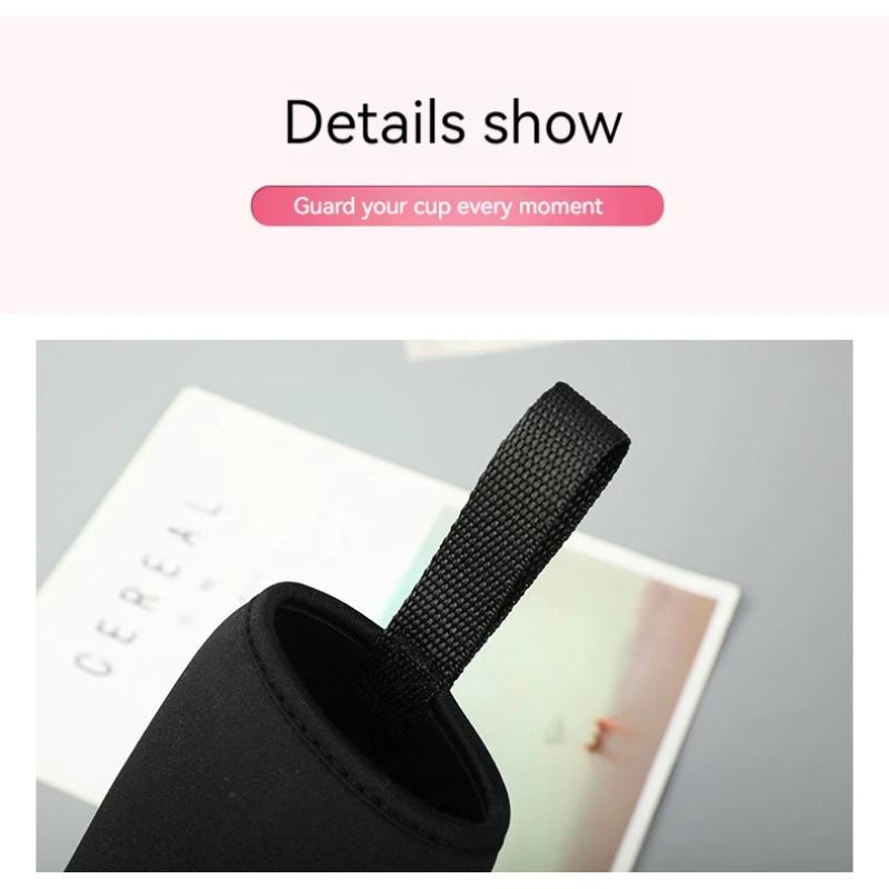 750/1000/1500 ml Sport-Wasserflaschentasche, schwarze Isoliertasche, Becherflaschenhülle, Sportbecher-Abdeckung, 1 Stück, tragbare Bechertasche