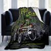 1pc, Rat Fink Hot Rod Car Home Decor Blanket, Perfect for Couch, Bed, Travel, Camping, Office Nap, Beach, Gift IdeaB078