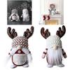 Christmas Decoration Christmas Gnomes Decoration Plush Antler Santa Elf Dwarf Doll Xmas Tabletop Orn