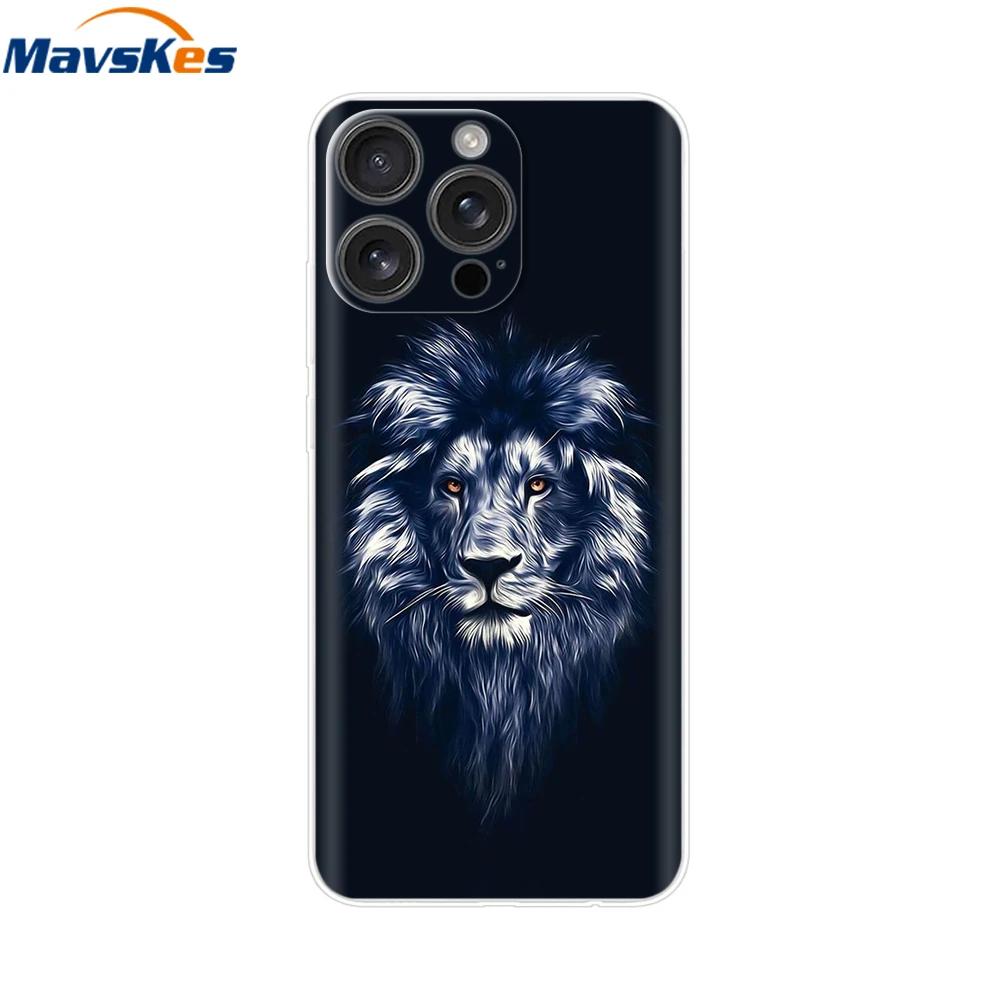 For iPhone 16 Pro Case 16 Plus Lovely Heart Soft Silicone TPU Painted Phone Cases for Apple iPhone16 Pro Max Cover Shell New Bag