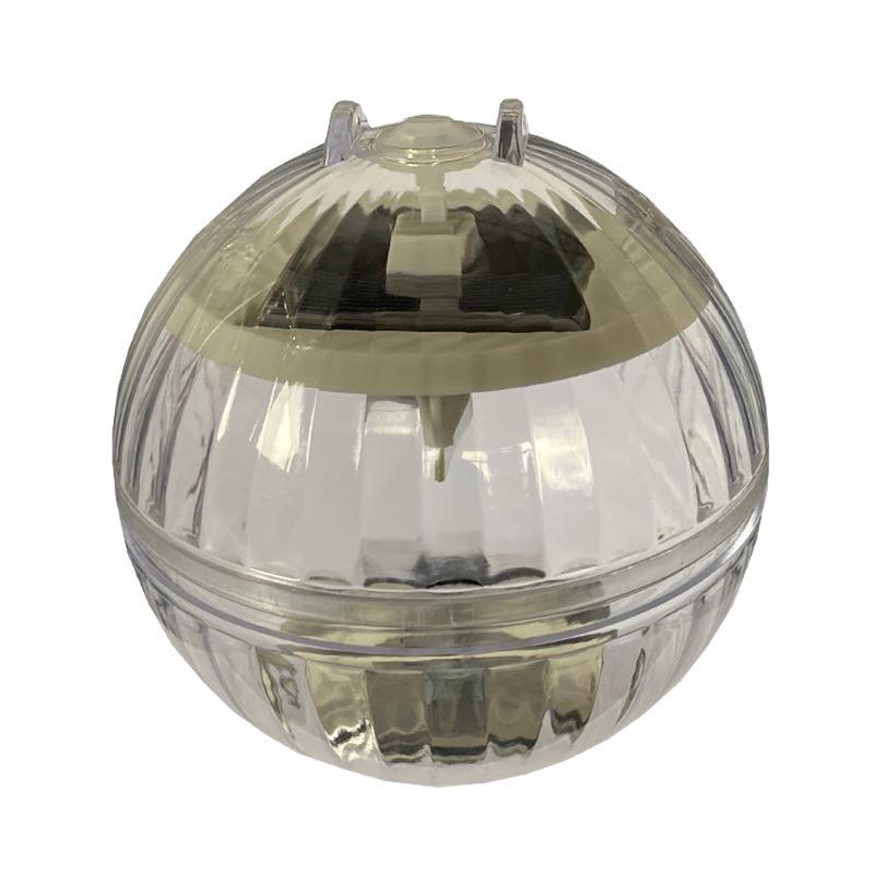 Solare Schwimmteichleuchte mit Insektenlockmittel und farbwechselnder LED zur Fischfütterung in Teichen