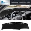 Premium Flannel Car Dashboard Cover For Hyundai Tucson   2024 Mat Avoid Light Pad Anti-UV Carpet Interior Accessories