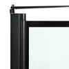 Black and Transparent Shower Screen 80 X 68 X 128 Cm