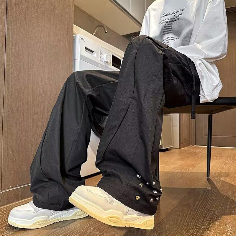 American Retro High Street Vibe Sweatpants Men's and Women's Trendy Brand Design Sense Casual Straight Pants Street Dance