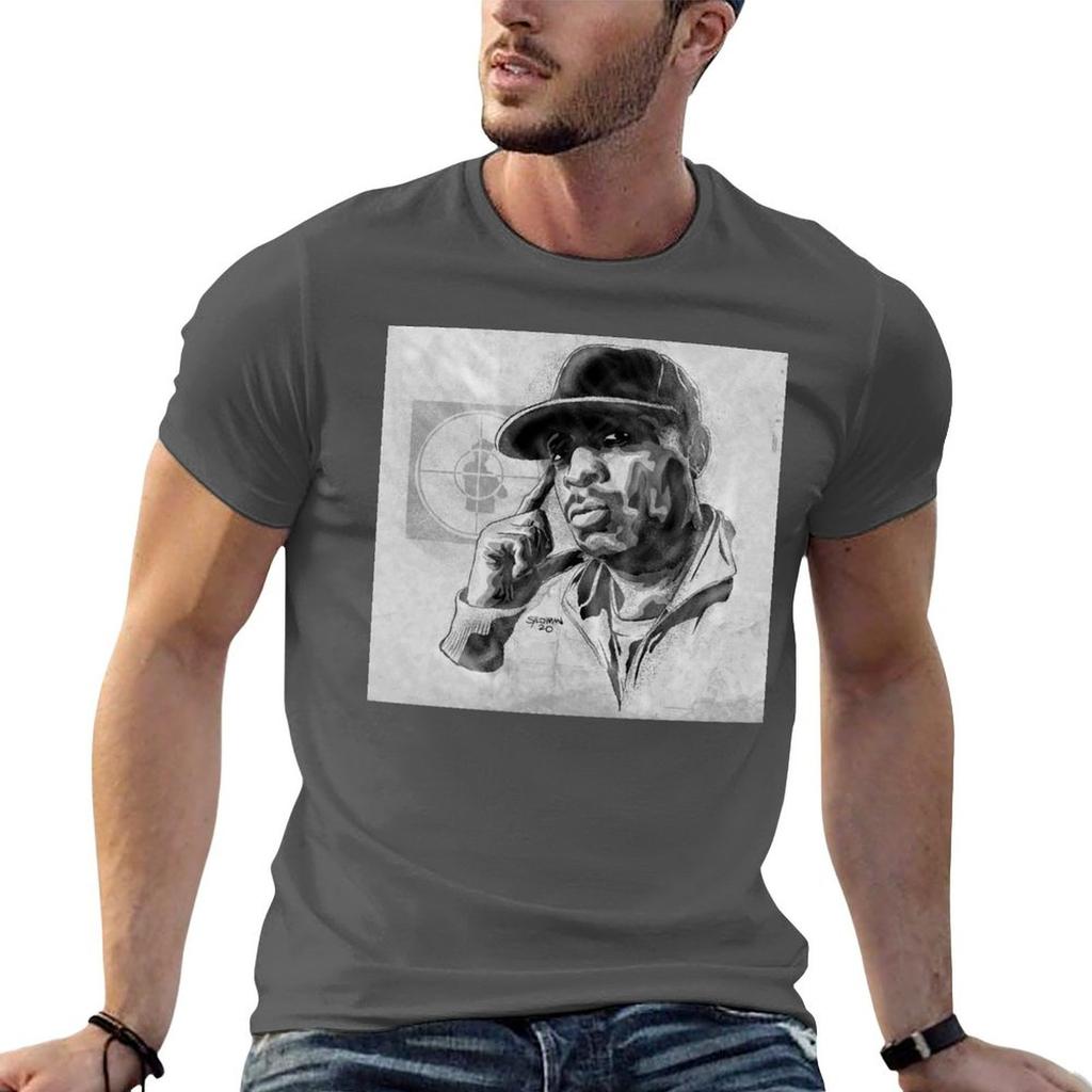 Chuck D Tshirt Art Pattern Printed Casual Top