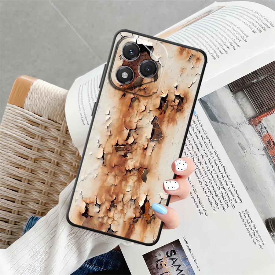 Retro Rust Design Soft Back Phone Cover Case for Honor X9c X7a X8 90 Lite X9 8X X7 70 X9a