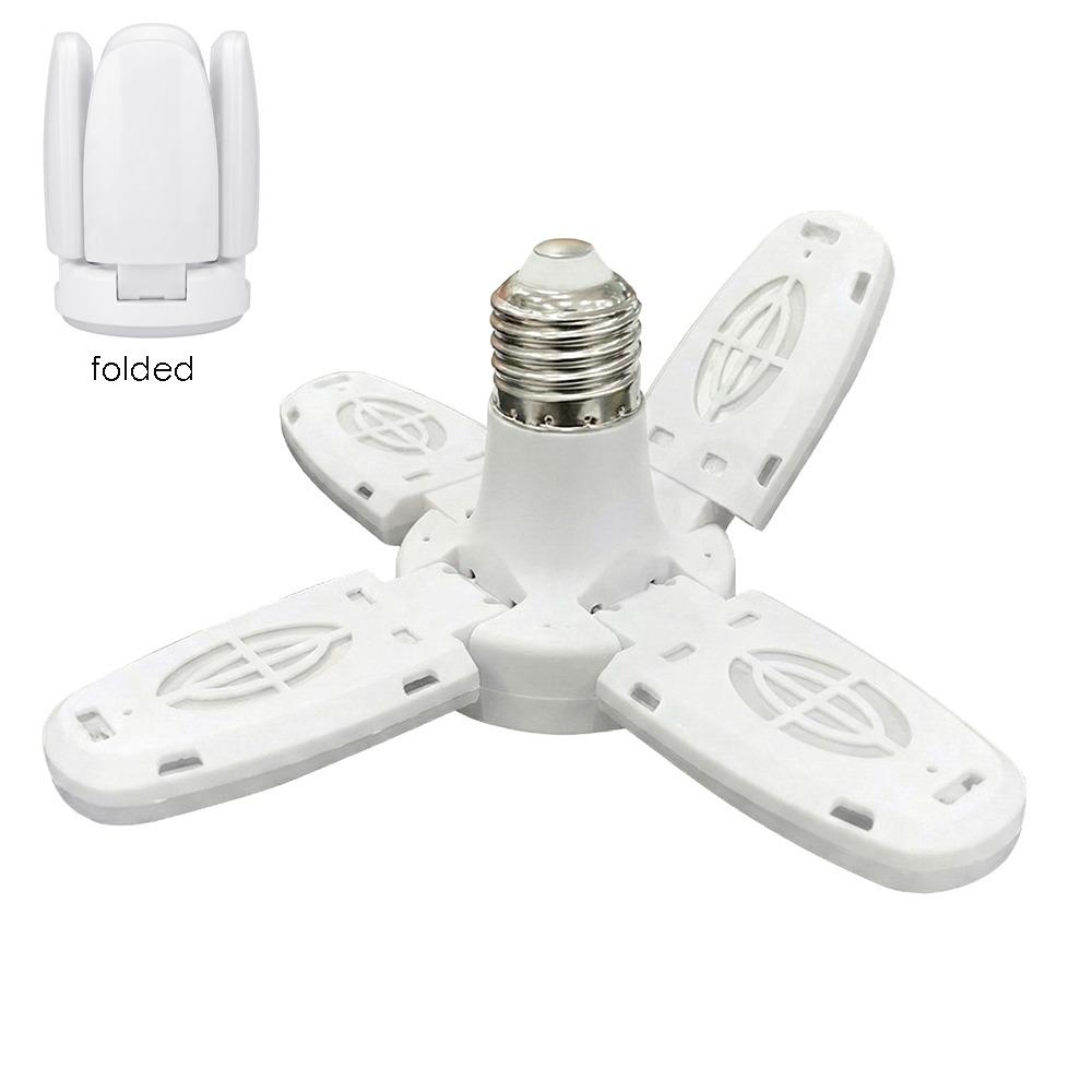 

Four-Leaf Design LED Light Bulb Angle Adjustable E27 Screw LED Lamp Foldable Super Bright Collapsible LED Light Indoor Use білий