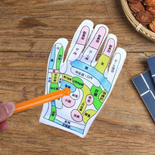 Acupressure Gloves for Palm Massage, Acupressure Stick Tool for Self-Relief, Fatigue Relief, Breathable, Soft, Stress Relief, Unisex, Gift for Men and