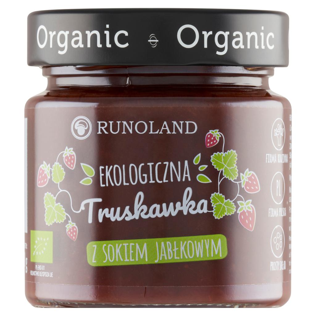 RUNOLAND STRAWBERRY JAM WITH APPLE JUICE ORGANIC SUGAR-FREE ORGANIC 200g