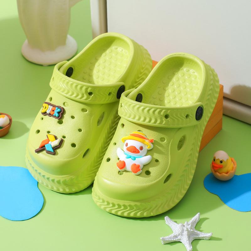 Kids Summer Cartoon EVA Clogs Slip Lightweight Closed Toe Slippers For Boys Girls Baby Toddler Sandals
