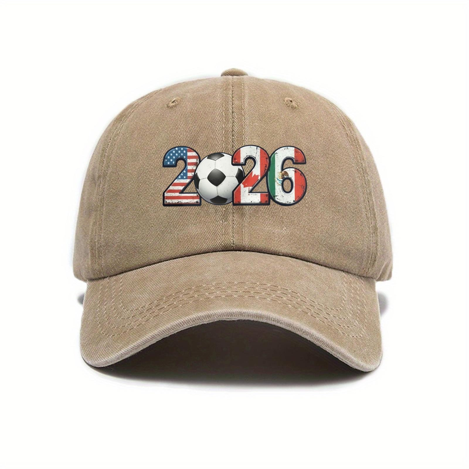 

Washed Print Baseball Cap Adjustable Outdoor Sun Hat Unisex Casual Hat for Sports and Daily Wear with Embroidered 2026 Design one size хаки