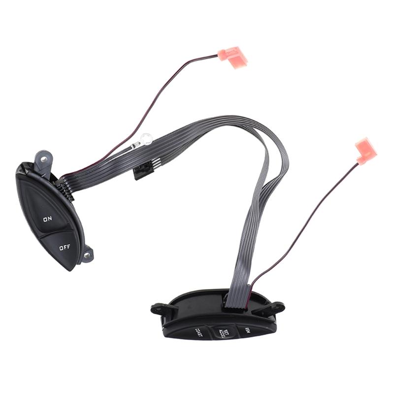 Steering Wheel Mounted Cruise Control Switch Button Handle Assembly Compatible for F150 Sport Trac 1998-2005 F87A9D809BA