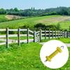 10-Piece Electric Fence Gate Handle Set with Spring and Insulator | Ideal Livestock Fence Accessory for Farms and Ranches (Yellow)