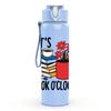 1PC Its Book OClock Mug Flower Art 750ml Color Plastic Sports Water Bottle Leakproof Flip Straw Lid Suitable for Sports Office Home Use