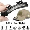 Super Bright Clip On LED Headlamp Hat Torch Cap Light for Outdoor Camping Fishing Hunting Portable Hands-Free Lamp
