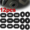 12pcs Motorcycle Black Rubber Buffer Gasket for Vehicle Side Panel Bolt Fixing Ring Body Side Cover Grommet Motor Exterior Parts