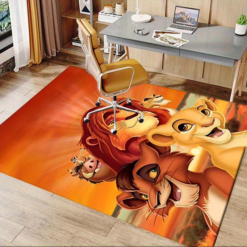 Office Rug Lion King, Simba theme 3D Printed Anti-Slip Rug-Machine Washable for Living Room