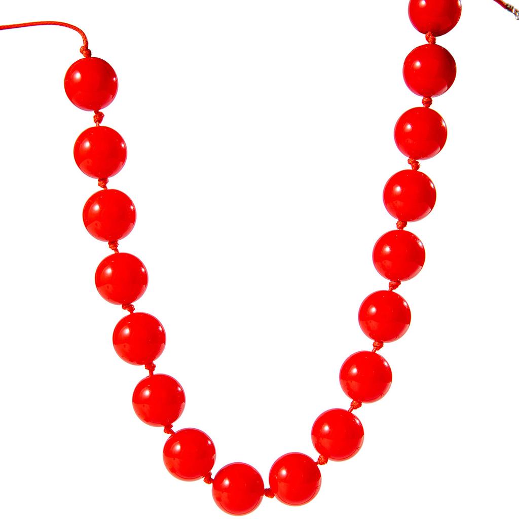 Naszyjnik w stylu etnicznym bohemy z kolorowych dużych koralików, przesadny naszyjnik z koralików dla kobiet