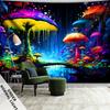 Psychedelic Art Fluorescent Tapestry Light Up Your Space with ColorUV Tapestry Wall Hanging Bedroom Home Party Decoration