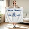 1PC Chelsea F Custom Name Patterned Flannel Blanket Suitable For All Seasons for Home Decor Warmth and Comfort Gifts Holiday Present