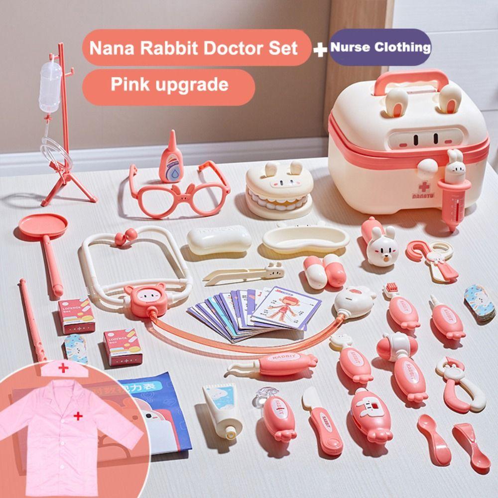 Educational Game Doctor Pretend Role Play Kit Nurse Tools Bag Toys  Kids Gift