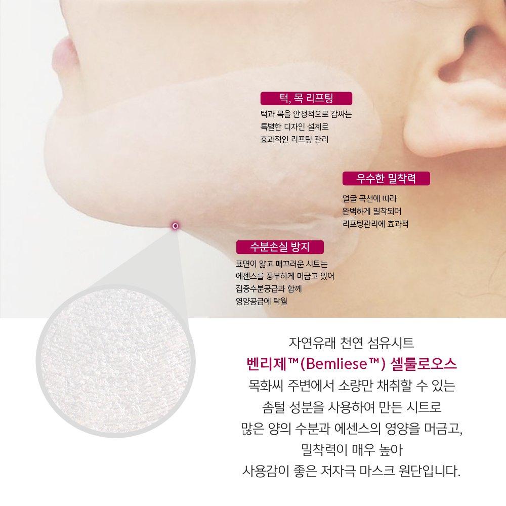 ANACIS Bella Contour Neck Wrinkle Pack 10mlx5 Sheets Neck Wrinkle Patch Neck Mask Pack (+ Firming Cream 7g X 1)