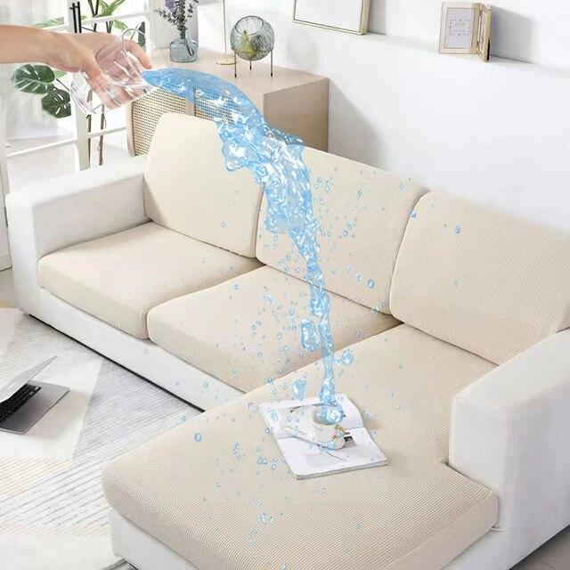 Summmer Wasserdichter Sofakissenbezug, Stretch, Individueller L-förmiger Sofasitzbezug, Couchbezüge für Universalsofas, Haustierfreundlich